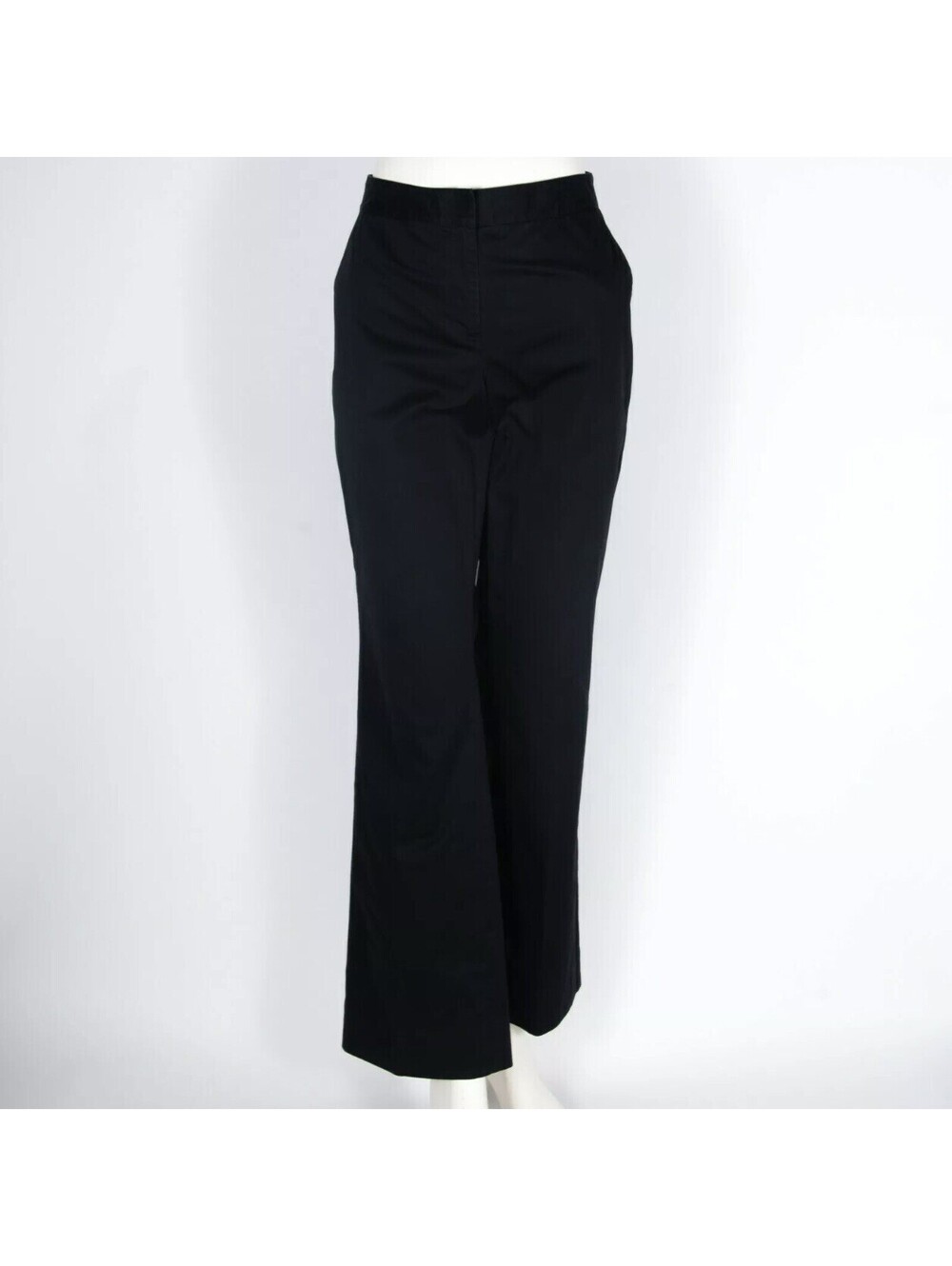 St. John SoCa Black Cotton Casual Pants 8